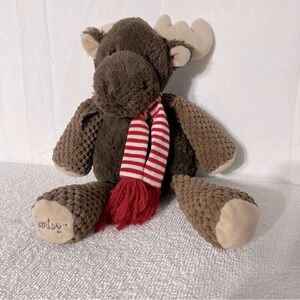 Scentsy Buddy Magnus Moose Christmas 2013 Reindeer with Red  Scarf Plush